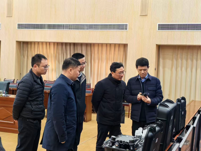 汤文明来黄调研应急指挥部体系建设运行工作